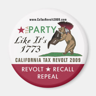 Tea Party alsof het 1773 magneet is