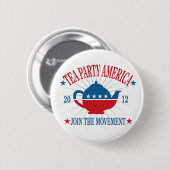 Tea Party America Button (Voorkant /achterkant)