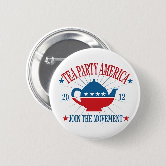 Tea Party America Button (Voorkant /achterkant)