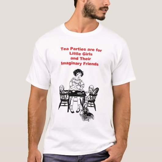 Tea Party are for Little Girls T-shirt (Voorkant)