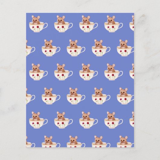 Tea Party Baby Douche Uitnodigingen Schattigee The (Achterkant)