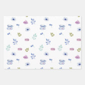 Tea party baby shower Baby brouwt Inpakpapier Vel (Voorkant 2)