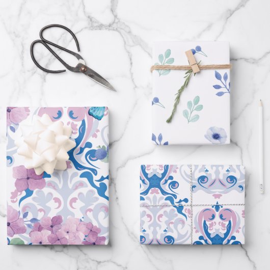 Tea party baby shower Baby brouwt Inpakpapier Vel (Voorkant)