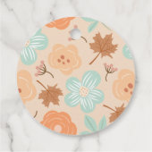 Tea Party Baby shower Bedankjes Labels (Achterkant)