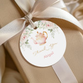 Tea Party Baby Shower Bedankjes Labels