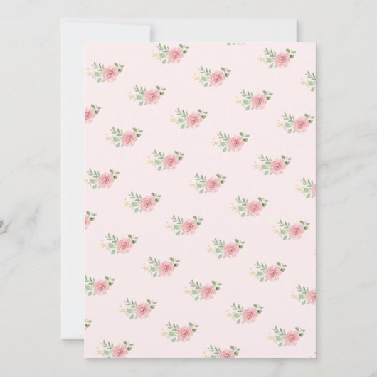 Tea Party Baby shower Bingo Game Kaart (Achterkant)