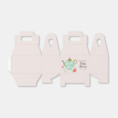 Tea Party Baby shower Bloemen Dank u Bedankdoosjes (Uitgevouwen)