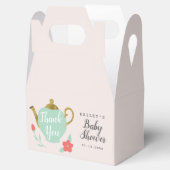 Tea Party Baby shower Bloemen Dank u Bedankdoosjes (Geopend)