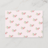 Tea Party Baby shower Boeken voor Baby Informatiekaartje (Achterkant)