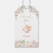 Tea Party Baby Shower Cadeaulabel (Voorkant)