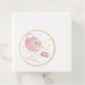 Tea Party Baby shower Favoriet Dank u Labels (In situ)
