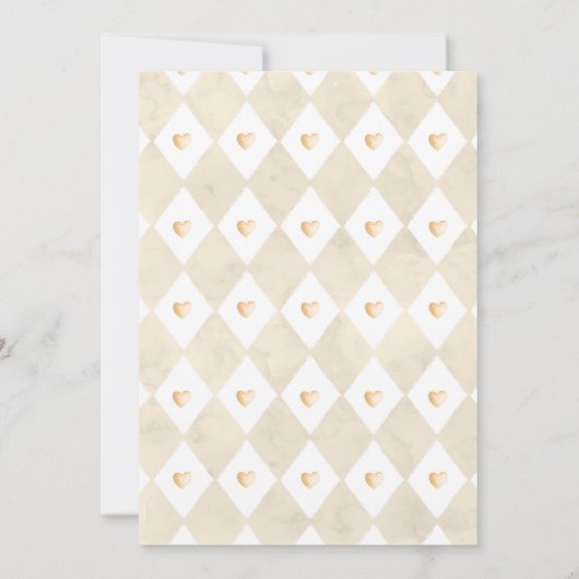 Tea Party Baby shower genderneutraal Baby brouwen Kaart (Achterkant)