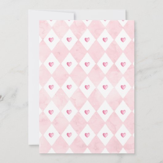 Tea Party Baby shower Girl Pink Roses Baby Brewing Kaart (Achterkant)