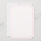 Tea Party Baby Shower Invitaties voor baby girl Kaart (Achterkant)