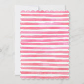 Tea Party Baby shower Invitation Kaart (Achterkant)