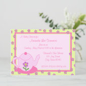 Tea Party / Baby shower Kaart (Staand voorkant)