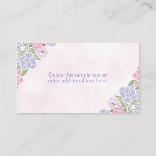 Tea Party Baby shower Luier Raffle Ticket Informatiekaartje (Achterkant)