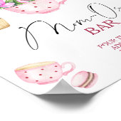 Tea party baby shower Momosa bar Poster (Hoek)