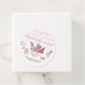 Tea Party Baby shower - Pop het! Als ze pop! Bedankjes Labels (In situ)
