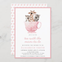 Tea Party Baby shower Safari Animal Mom To Be
