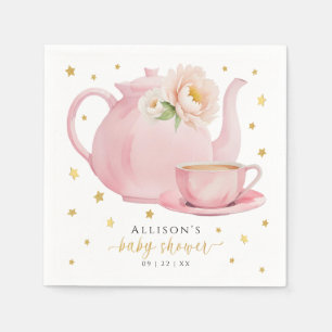 Tea Party Baby shower servetten