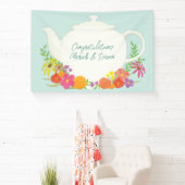 Tea Party Baby shower Spandoek (Insitu)