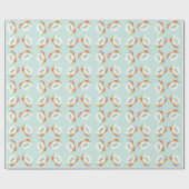 Tea Party Baby shower Teapot Spring Floral Cadeaupapier (Vlak)