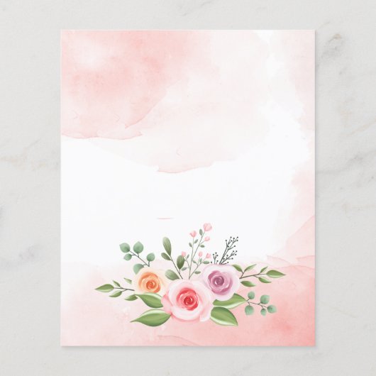 Tea party baby shower teddy mok budget nodigt uit (Achterkant)