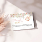 Tea Party Baby Shower Thank You Card Bedankkaart