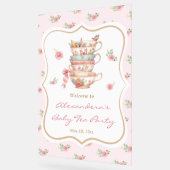 Tea Party Baby shower Welkom Acryl Bord (Hoek)