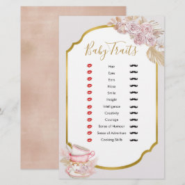  Tea Party Baby Traits Games Shower