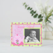 Tea Party Bedankt Briefkaart (Staand voorkant)