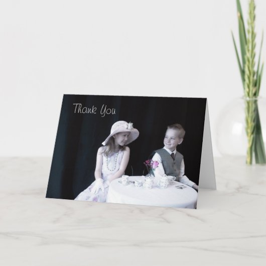 Tea party Bedankt Opmerking (Voorkant)