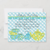 Tea Party Bedotted Kaart (Voorkant)
