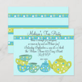 Tea Party Bedotted Kaart (Voorkant / Achterkant)