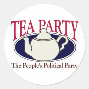 Tea Party Belastingdag sticker