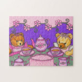 Tea Party Beren Puzzle Legpuzzel (Horizontaal)