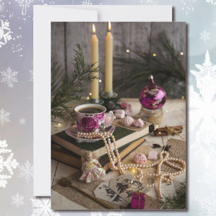 Tea Party bij oma's huis voor Kerstmis Kaart