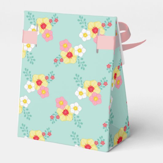 Tea Party Birthday Bedankdoosjes (Achterkant)