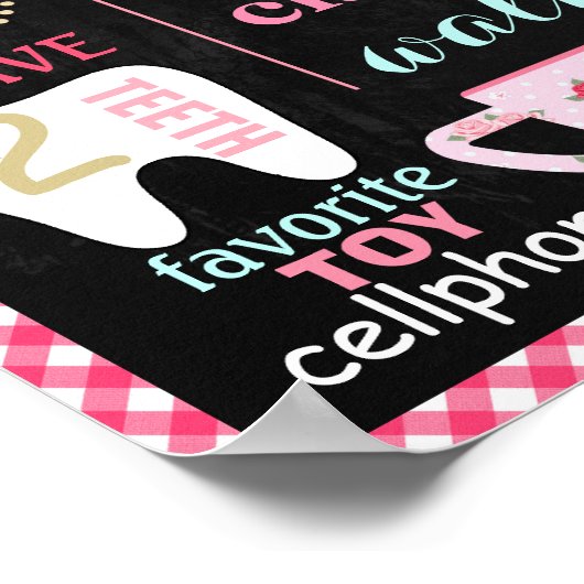 Tea Party Birthday chalkboard poster (Hoek)