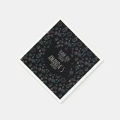 Tea Party Birthday Doodle Background Servet (Hoek)