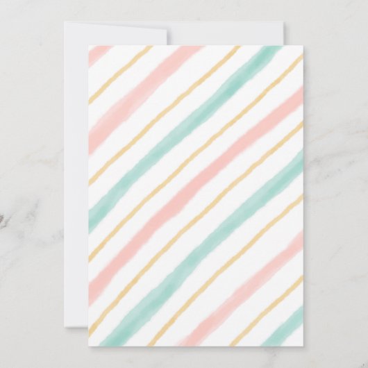 Tea Party Birthday Girl Pink & Gold Floral Par-tea Kaart (Achterkant)