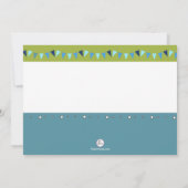 Tea Party Birthday Invitation Kaart (Achterkant)