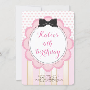 Tea Party Birthday Invitations Kaart