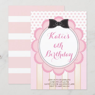 Tea Party Birthday Invitations Kaart