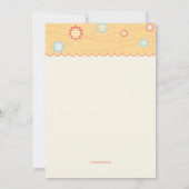 Tea Party Birthday Invitations Kaart (Achterkant)