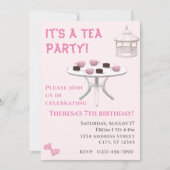 Tea Party Birthday Kaart (Voorkant)