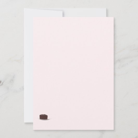 Tea Party Birthday Kaart (Achterkant)