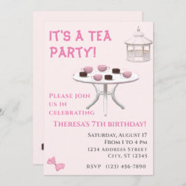 Tea Party Birthday Kaart