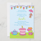 Tea Party Birthday Kaart (Voorkant)